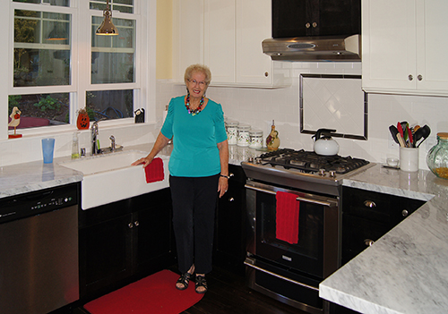A remodeled kitchen in a Craftsman home which was on the 2014 Martinez Historic Home Tour.